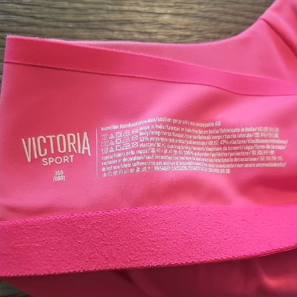 Vibrant Pink Sports Bra - Picture 2 of 9